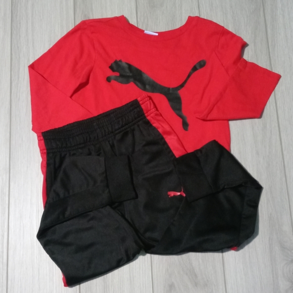 Puma Matching Outfit - Size Small -  Pre-owned - Black/Red/Gray - Picture 10 of 10
